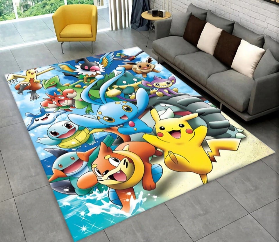 Tapis Pokemon pour chambre d'ado