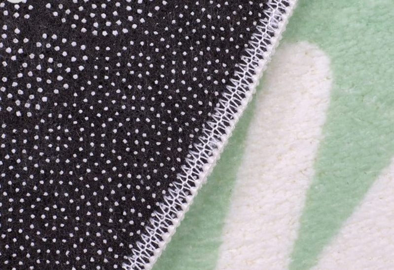 Tapis chambre enfant éducatif vert clair