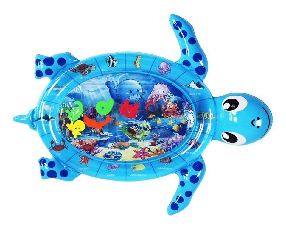 Tapis d'eau bébé gonflable tortue
