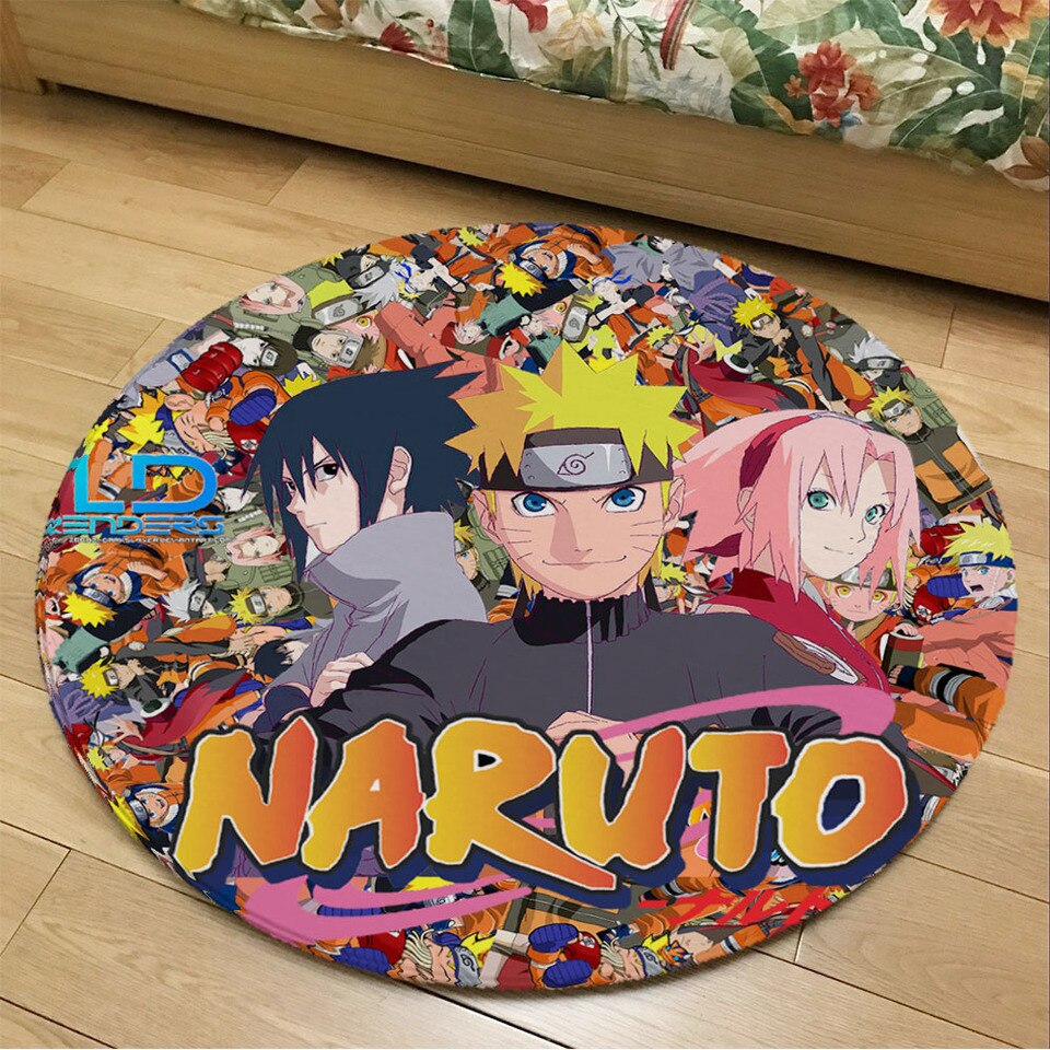 Tapis Naruto rond pour chambre d'ado