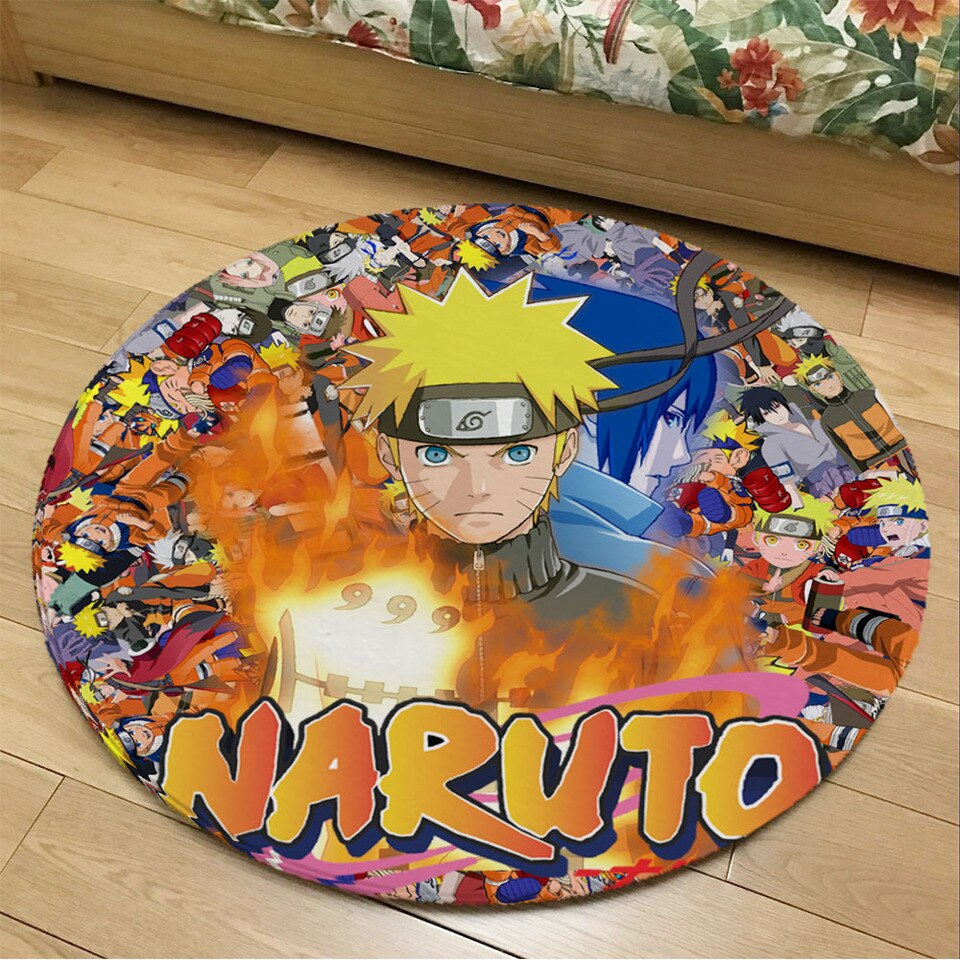 Tapis Naruto rond pour chambre d'ado