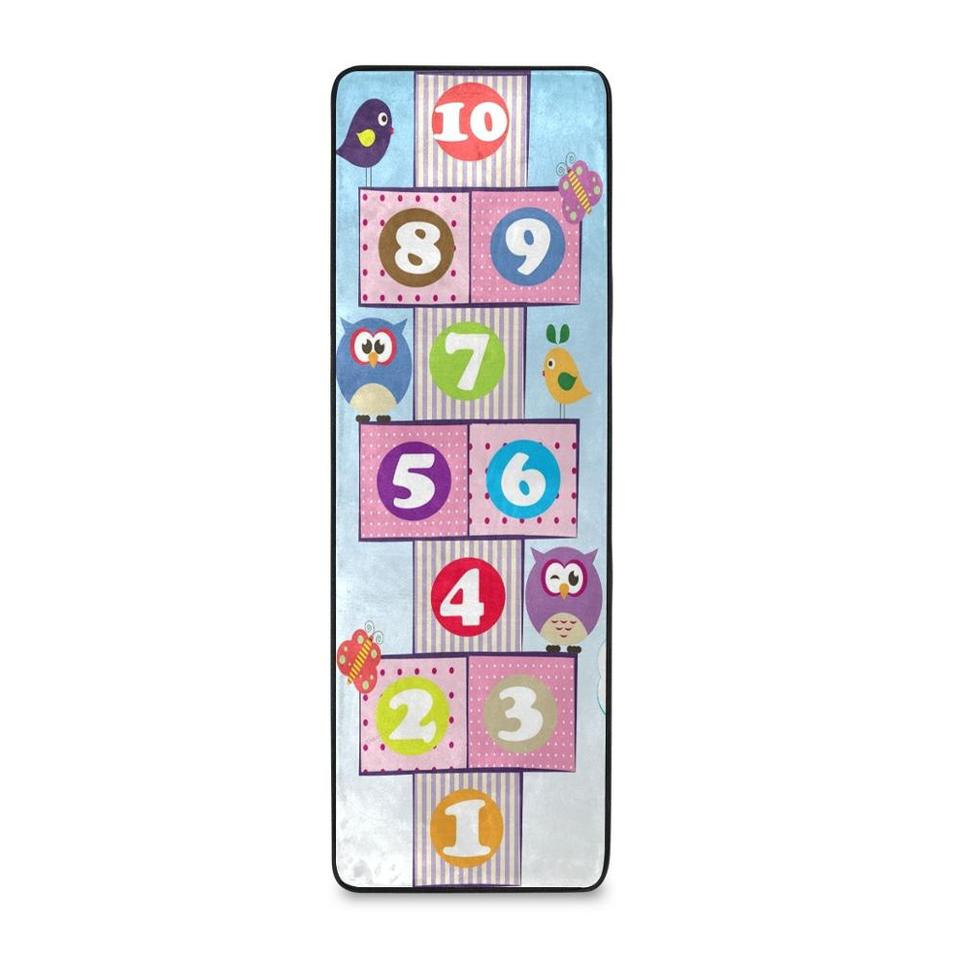 Tapis marelle antidérapant pour chambre d'enfant