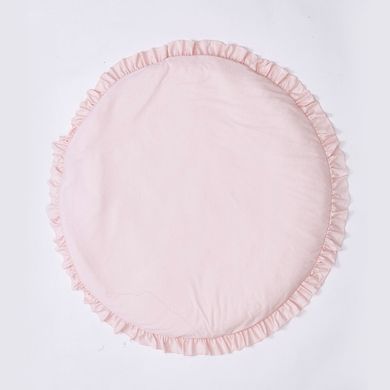 Tapis de sol bébé en coton doux rose