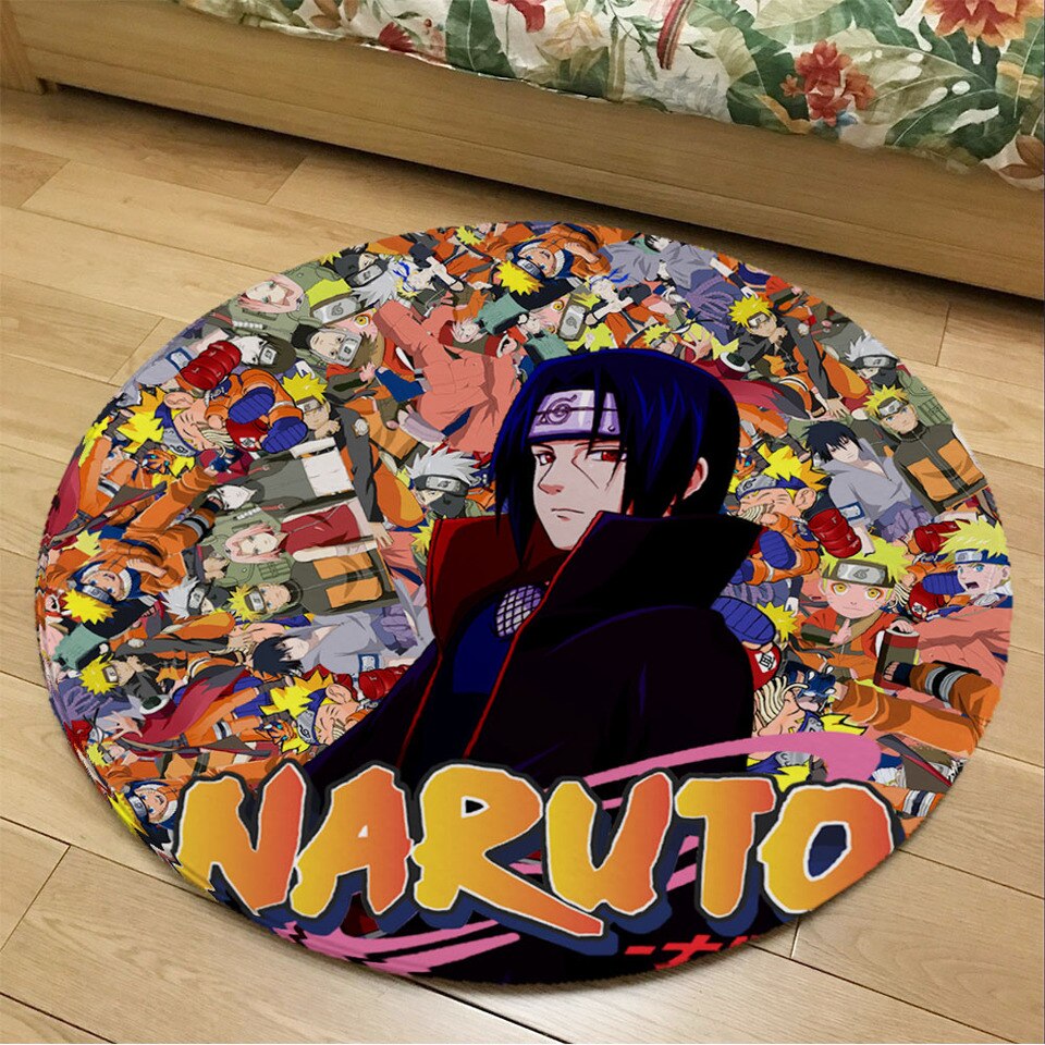 Tapis Naruto rond pour chambre d'ado