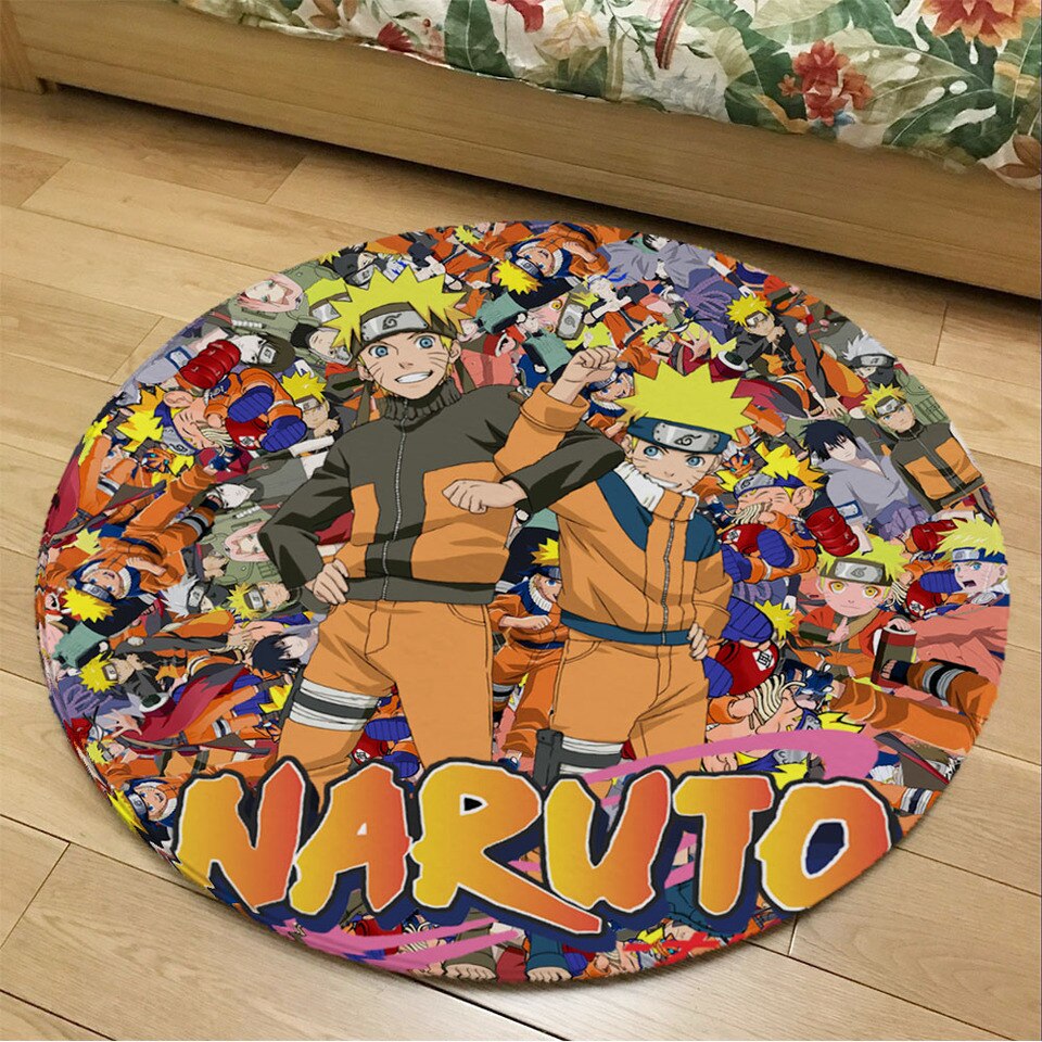 Tapis Naruto rond pour chambre d'ado