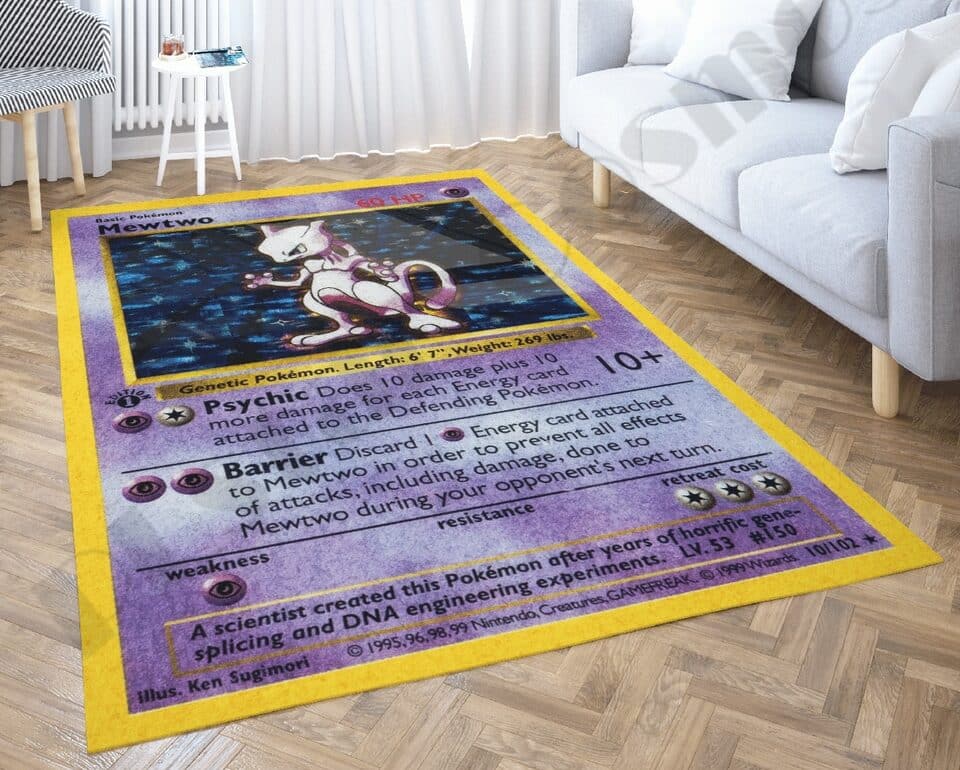 tapis carte Pokemon Mewtwo