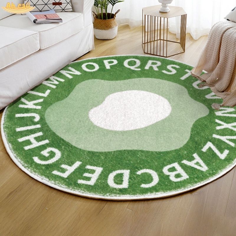 Tapis rond chambre enfant alphabet
