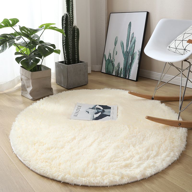 Tapis chambre ado rond fluffy