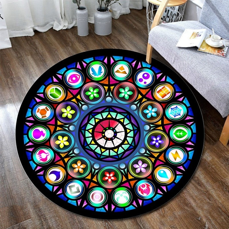 Tapis rond Pokemon pokeball