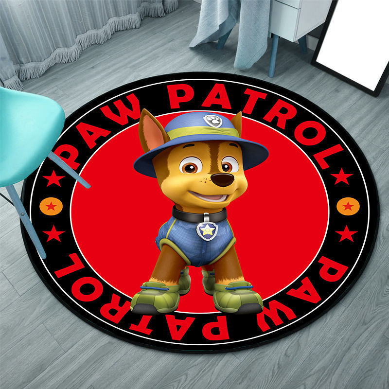 Tapis Pat'Patrouille rond pour chambre d'enfant