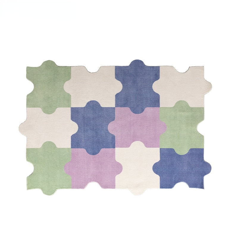Tapis puzzle design pour chambre ado