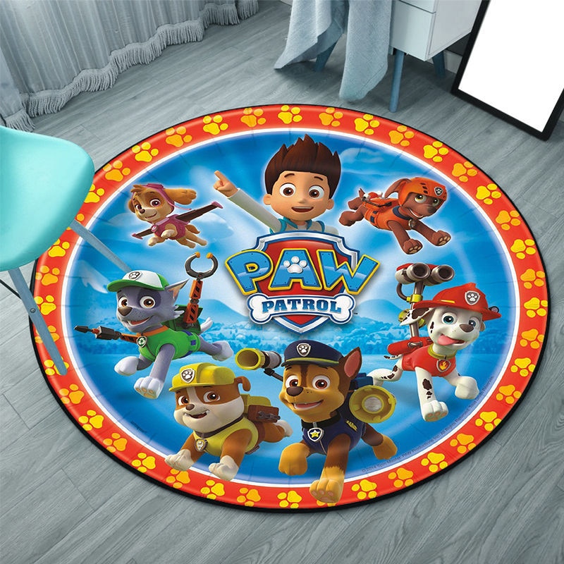 Tapis Pat'Patrouille rond pour chambre d'enfant