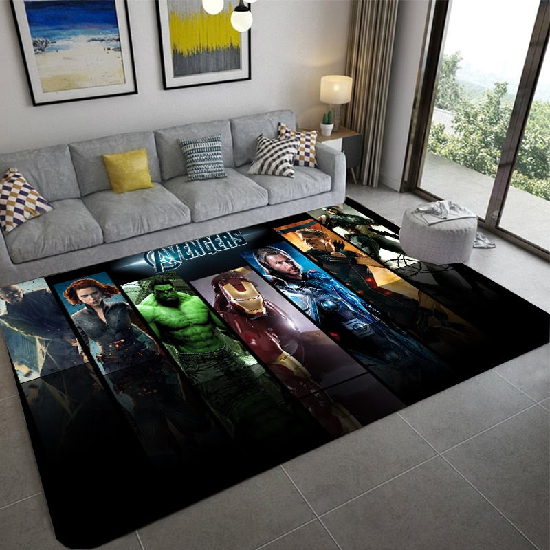 Tapis Avengers pour chambre d'ado