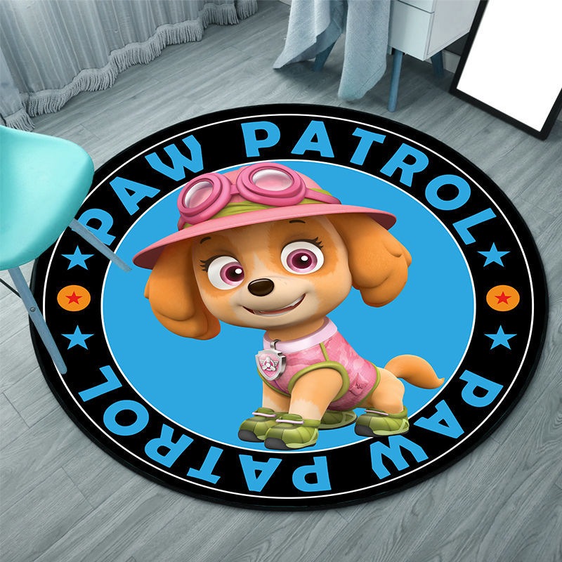 Tapis Pat'Patrouille rond pour chambre d'enfant
