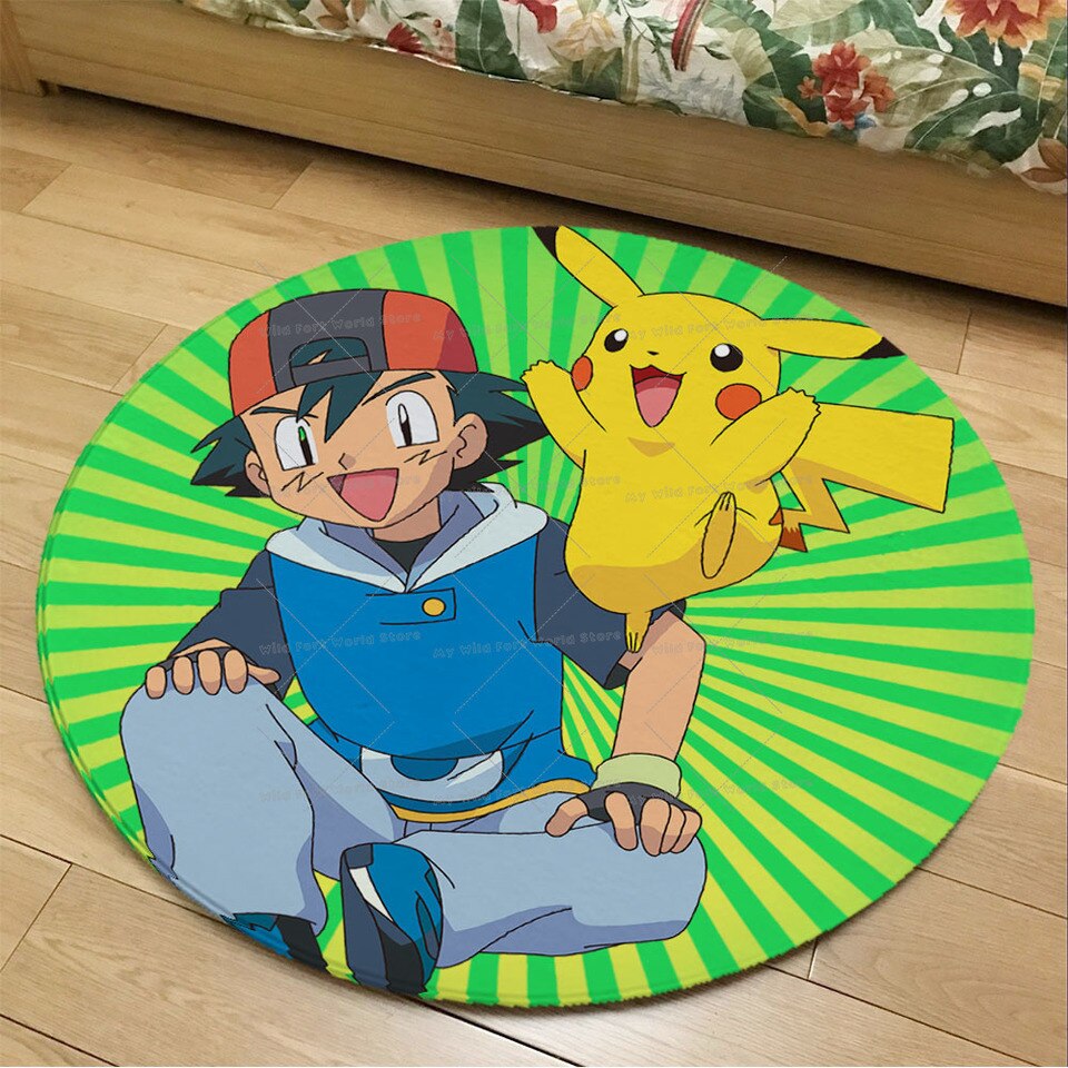 Tapis rond Pokemon Sacha