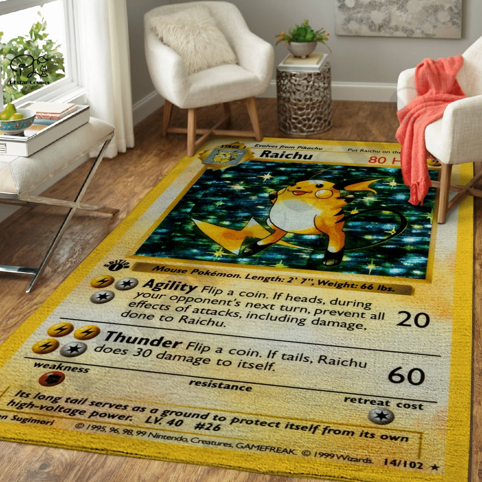 tapis carte Pokemon Pikachu