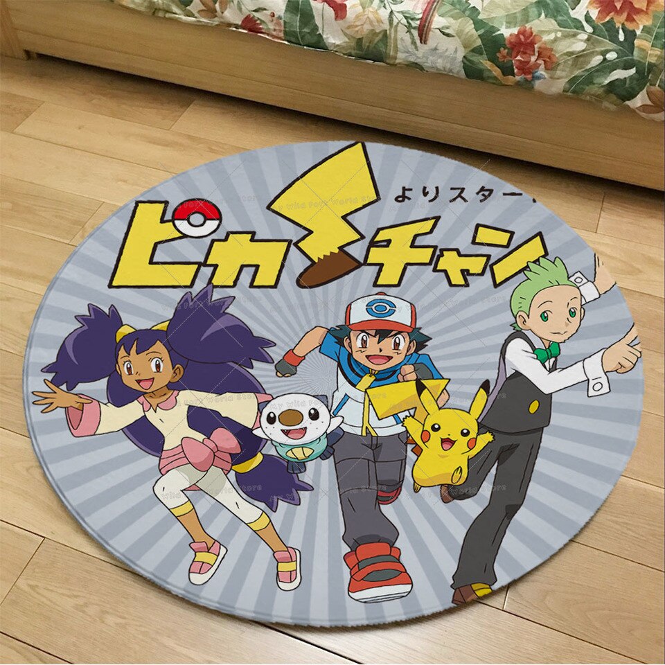 Tapis rond Pokemon Sacha