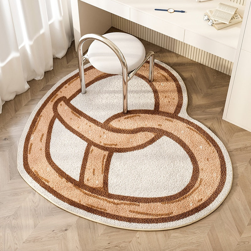 Tapis bretzel marron