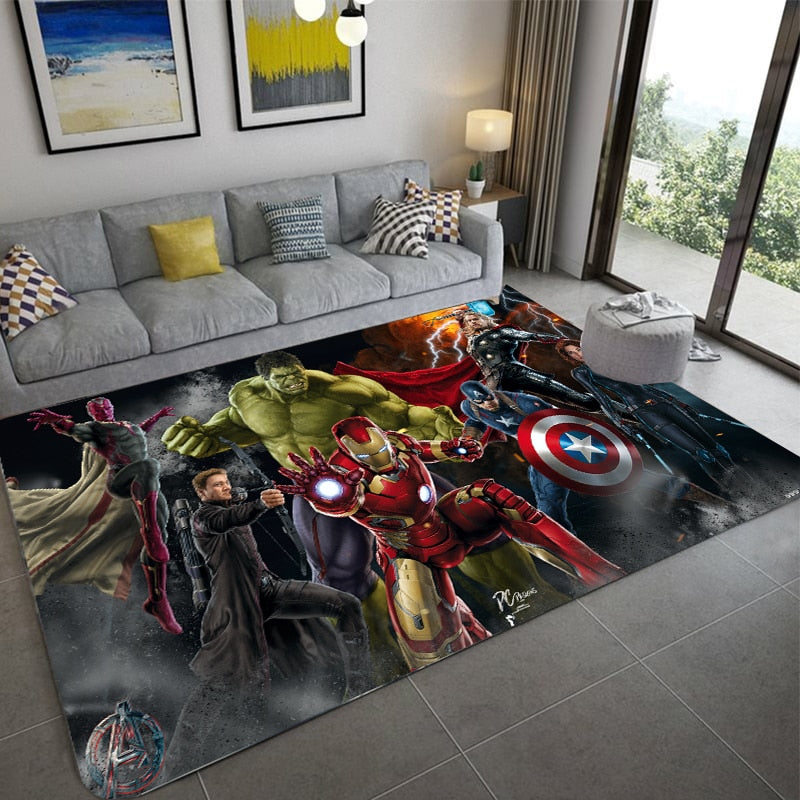 Tapis Avengers pour chambre d'ado