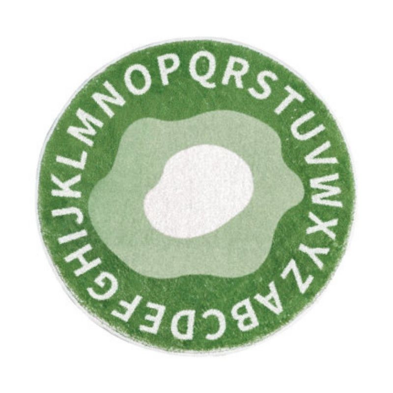 Tapis rond chambre enfant alphabet