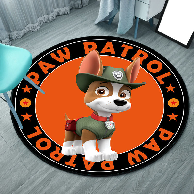 Tapis Pat'Patrouille rond pour chambre d'enfant