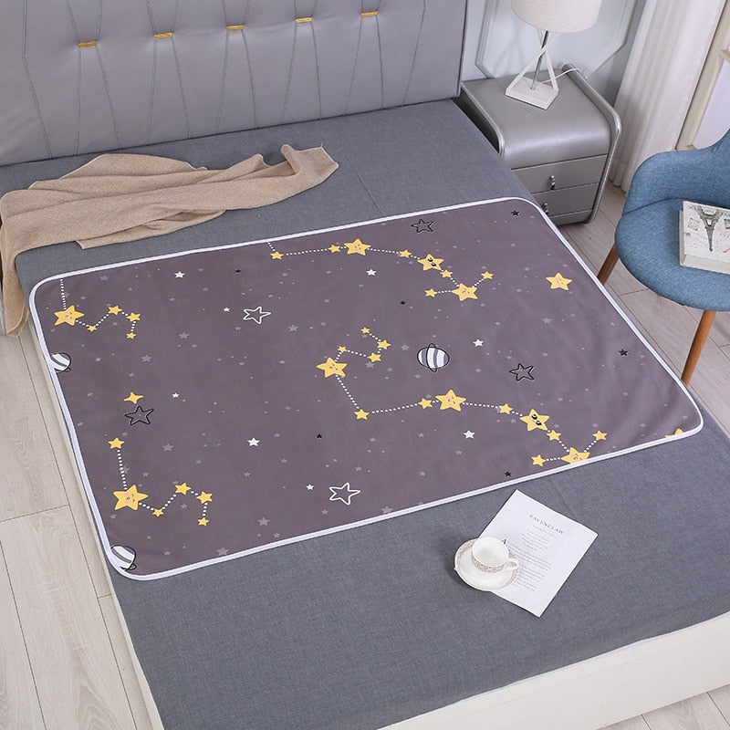 Tapis à langer portable en forme de constellation