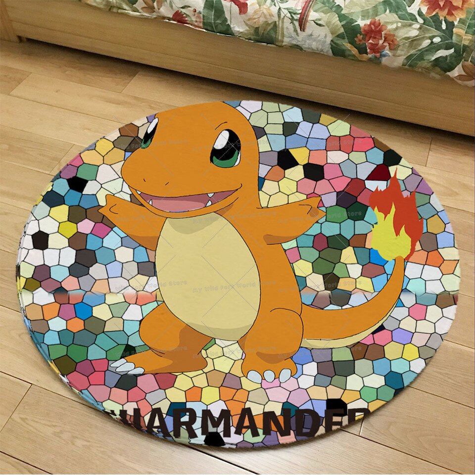 Tapis rond Pokemon Salamèche