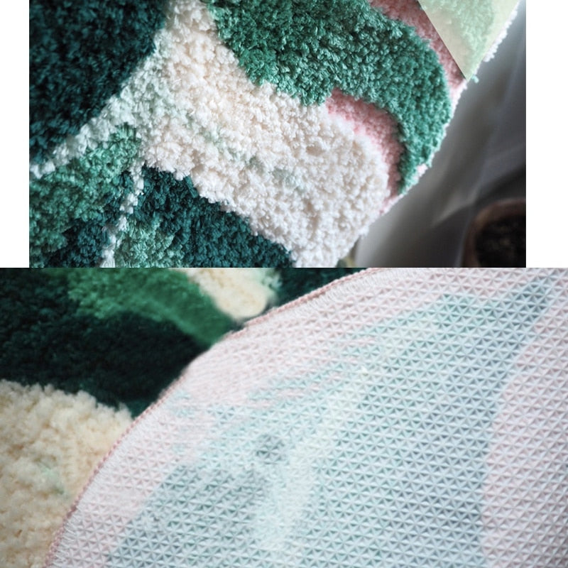 Tapis feuille pour chambre d'enfant