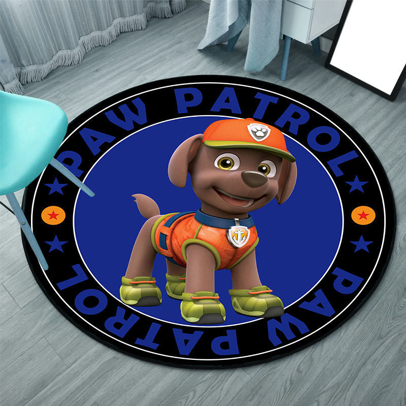 Tapis Pat'Patrouille rond pour chambre d'enfant