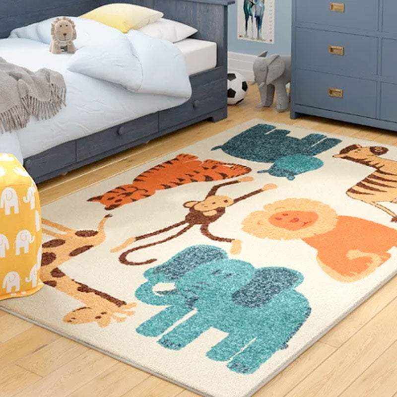 Tapis avec les animaux du zoo
