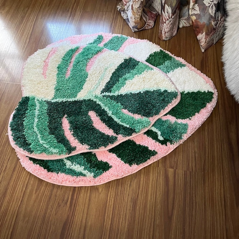 Tapis feuille pour chambre d'enfant