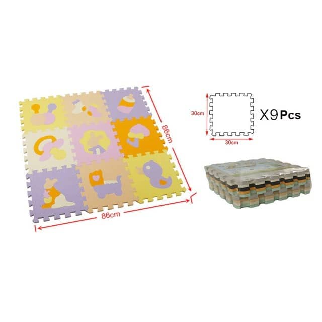 Tapis mousse pour chambre bébé avec des animaux