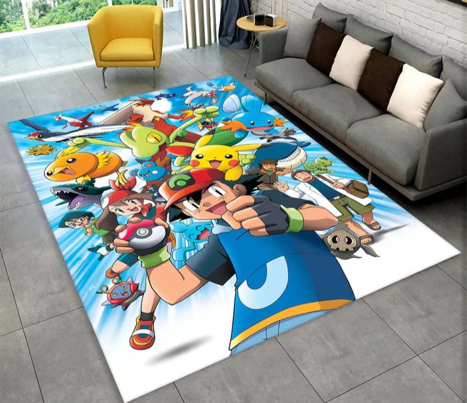 Tapis Pokemon pour chambre d'ado