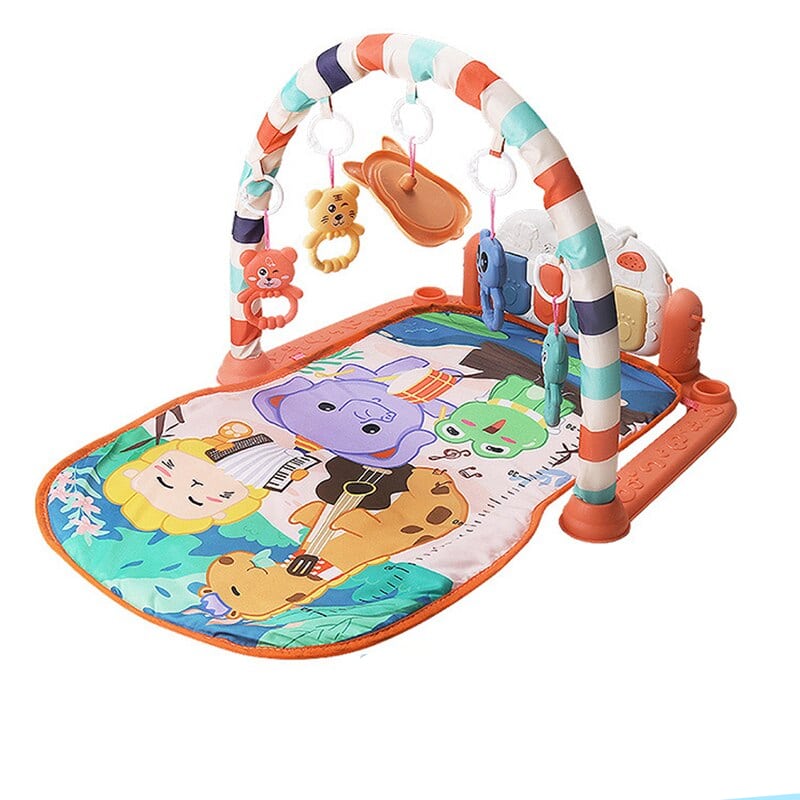 tapis de jeu bébé musical rouge