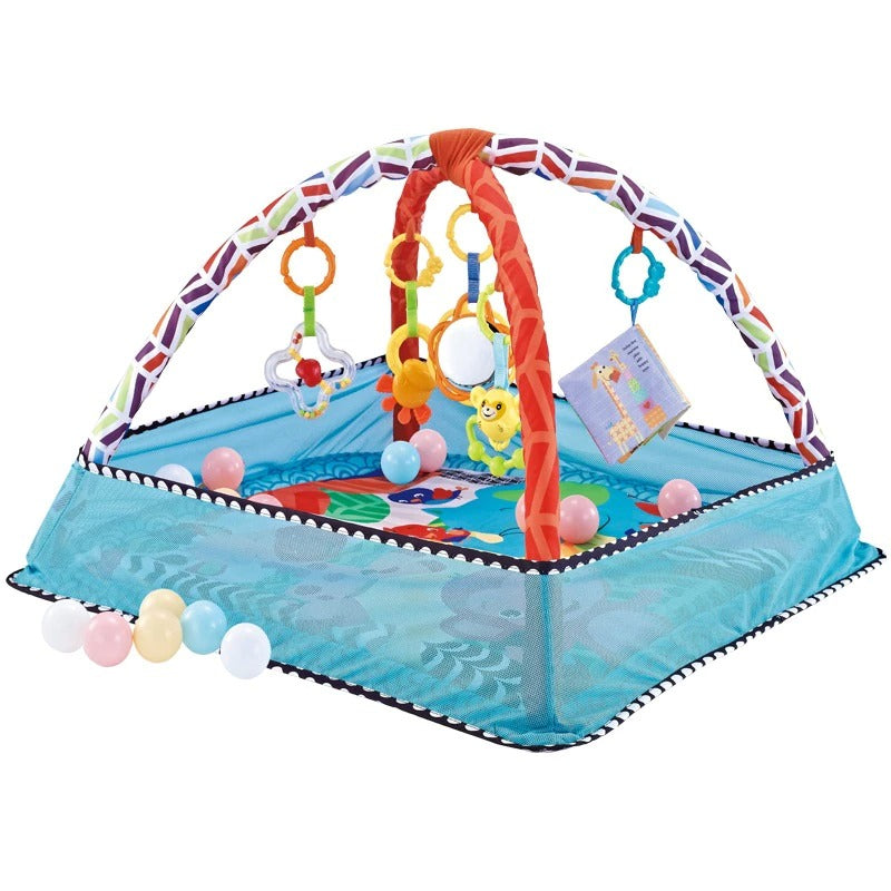 Tapis d'éveil de jeu avec barrière pour bébé