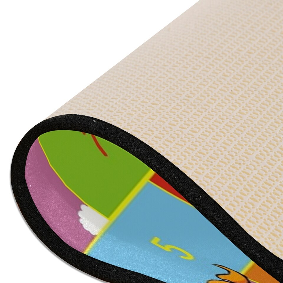 Tapis marelle antidérapant multicolore pour chambre d'enfant