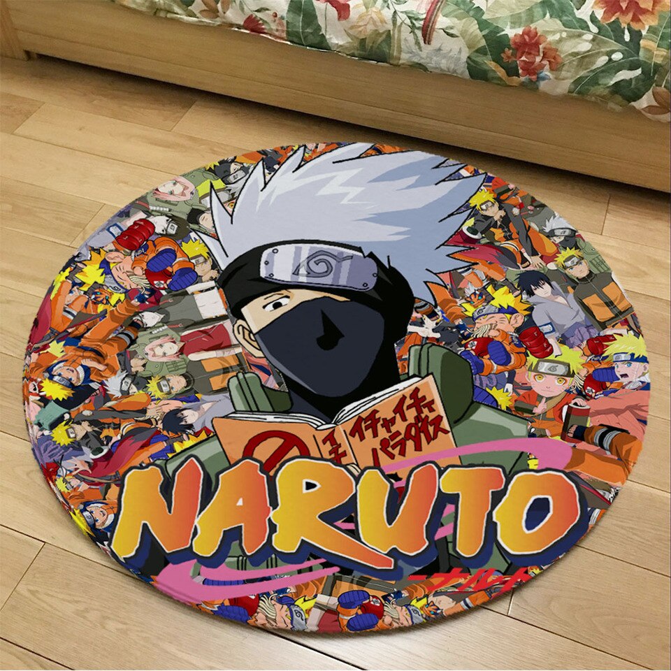 Tapis Naruto rond pour chambre d'ado