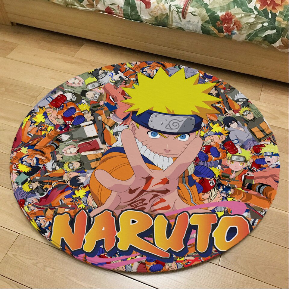 Tapis Naruto rond pour chambre d'ado