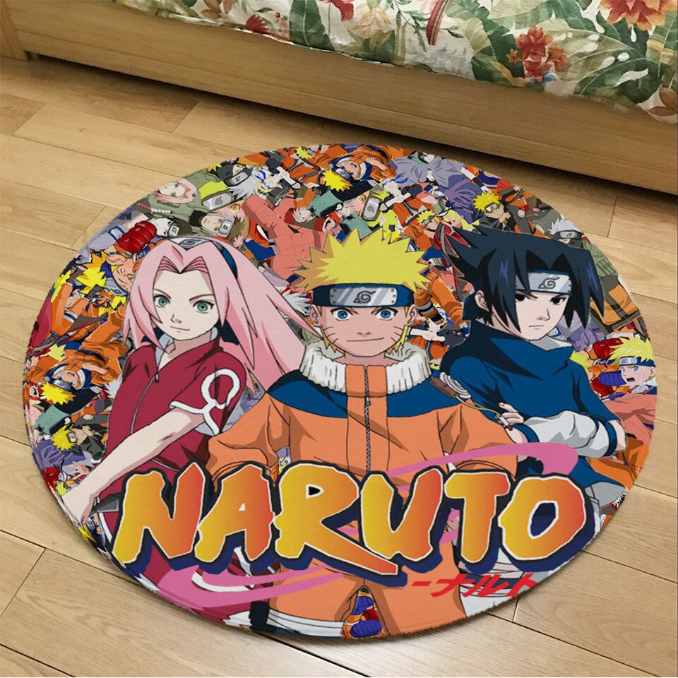 Tapis Naruto rond pour chambre d'ado