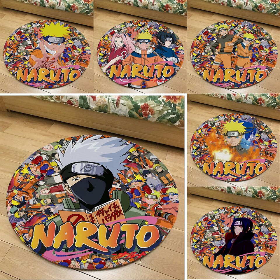 Tapis Naruto rond pour chambre d'ado