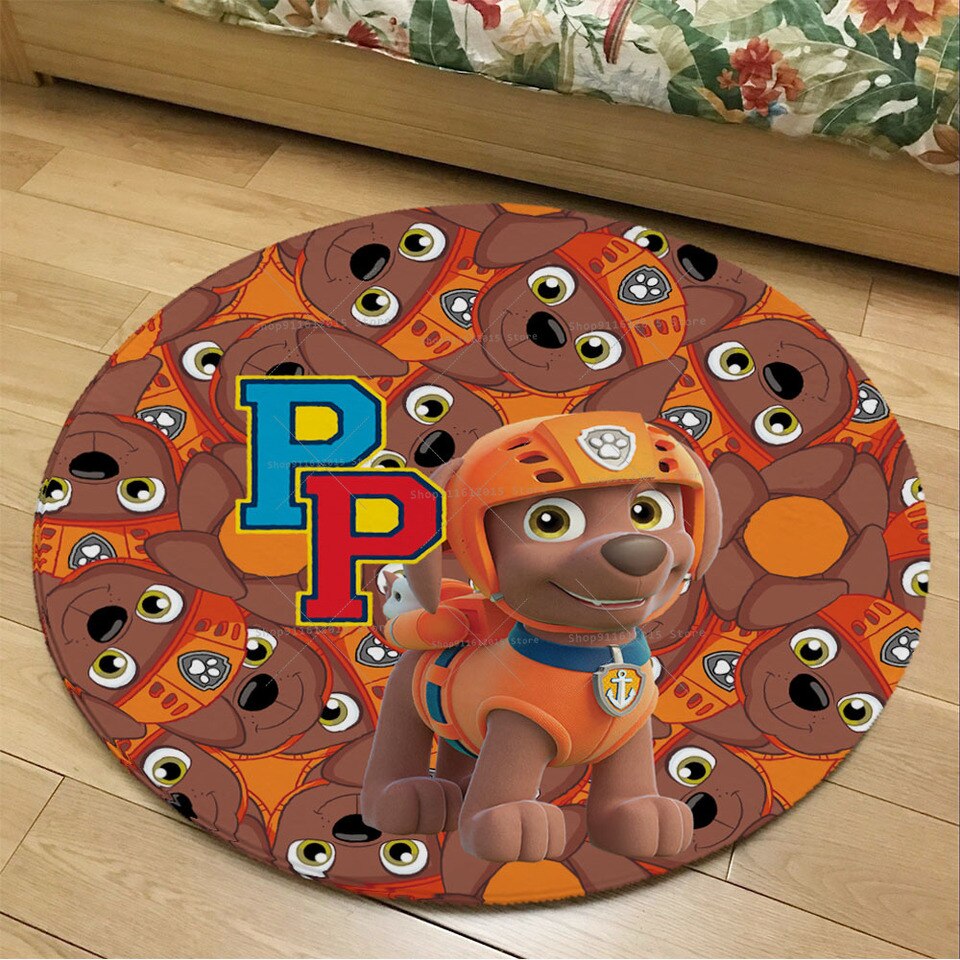 Tapis Pat'Patrouille Zuma rond pour chambre d'enfant