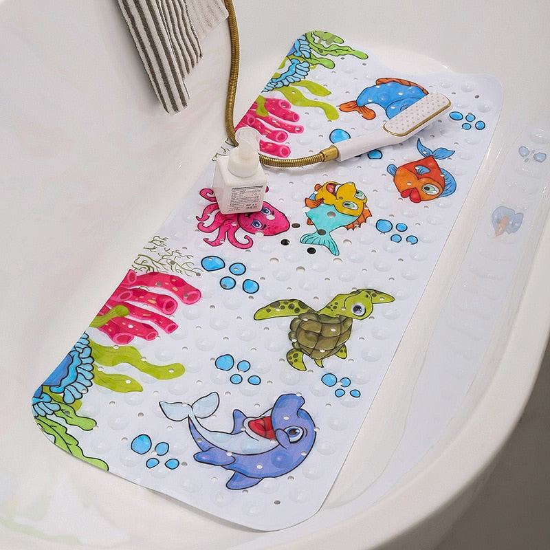 Tapis de bain bébé pour baignoire avec dessin