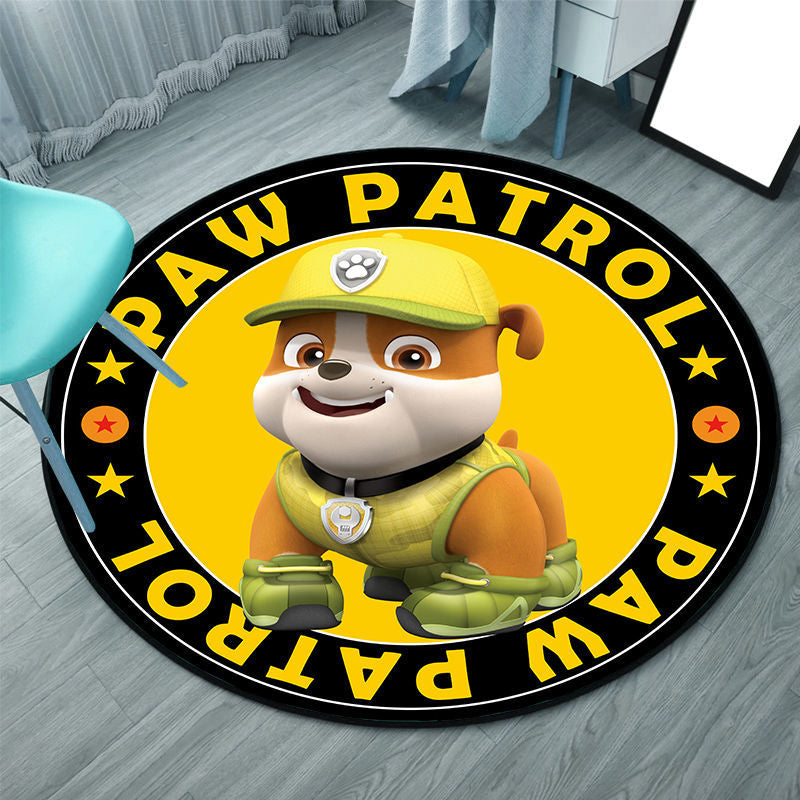 Tapis Pat'Patrouille rond pour chambre d'enfant