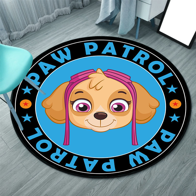 Tapis Pat'Patrouille rond pour chambre d'enfant