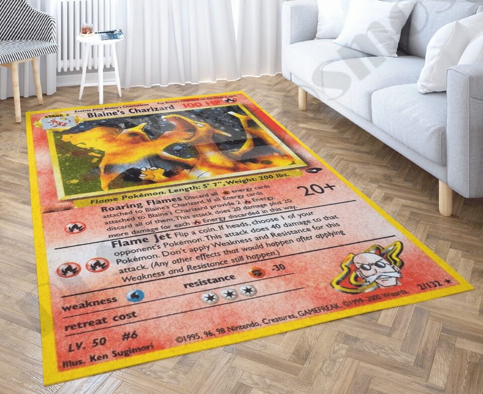tapis carte Pokemon salamèche