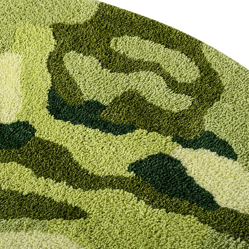 Tapis chambre enfant vert camouflage