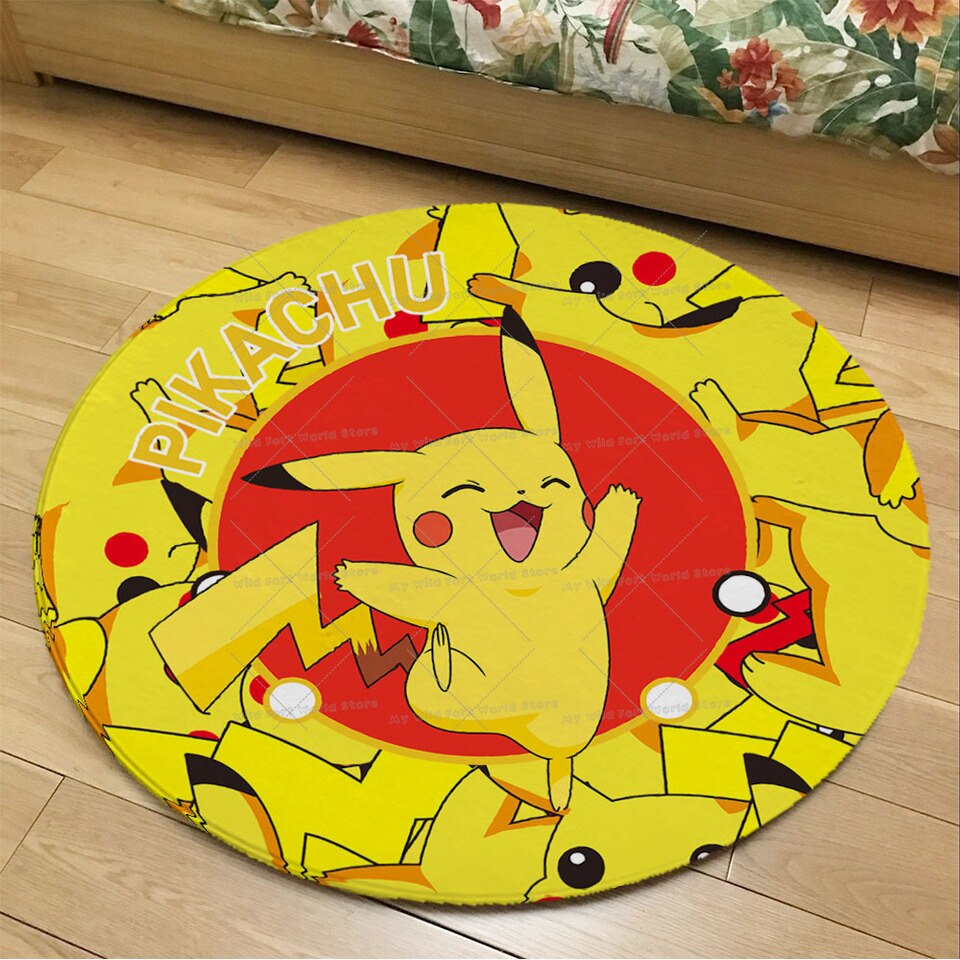 Tapis rond Pokemon Pikachu