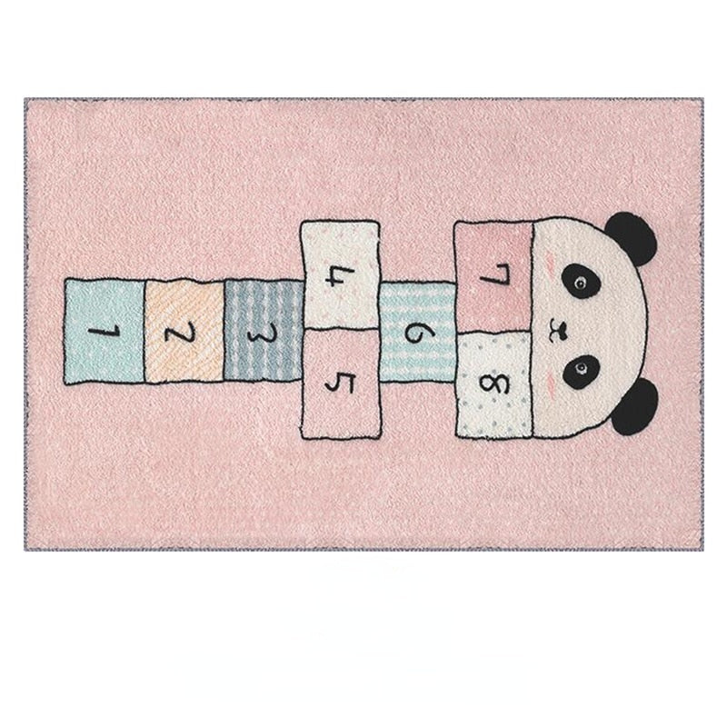 Tapis de jeu marelle pour enfant panda