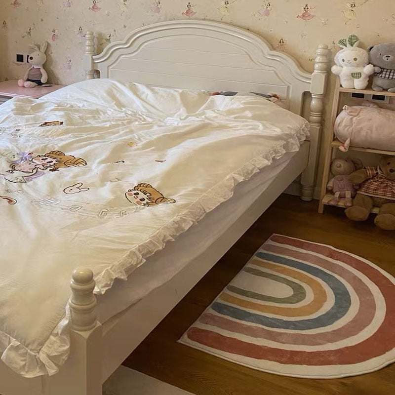 Tapis chambre enfant arc en ciel
