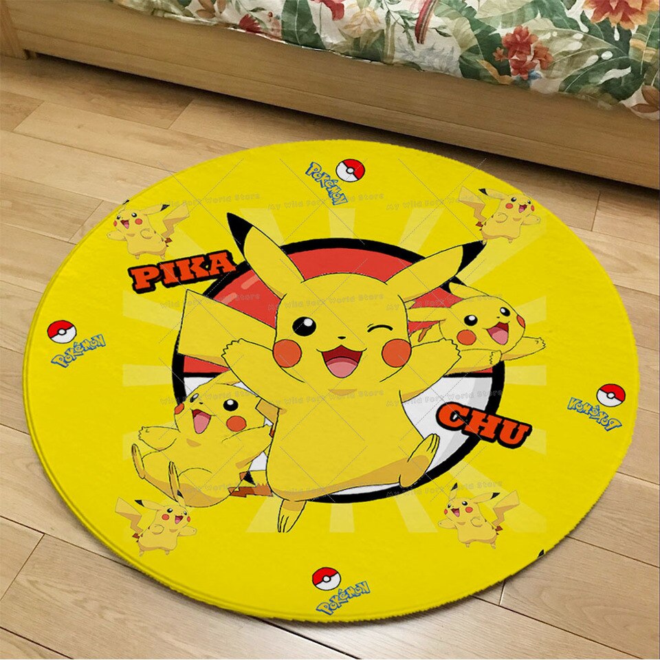 Tapis rond Pokemon Pikachu